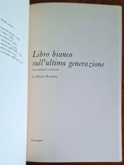 Libro bianco sull'ultima generazione. Tra candore e terrore le colpe verso i ventenni