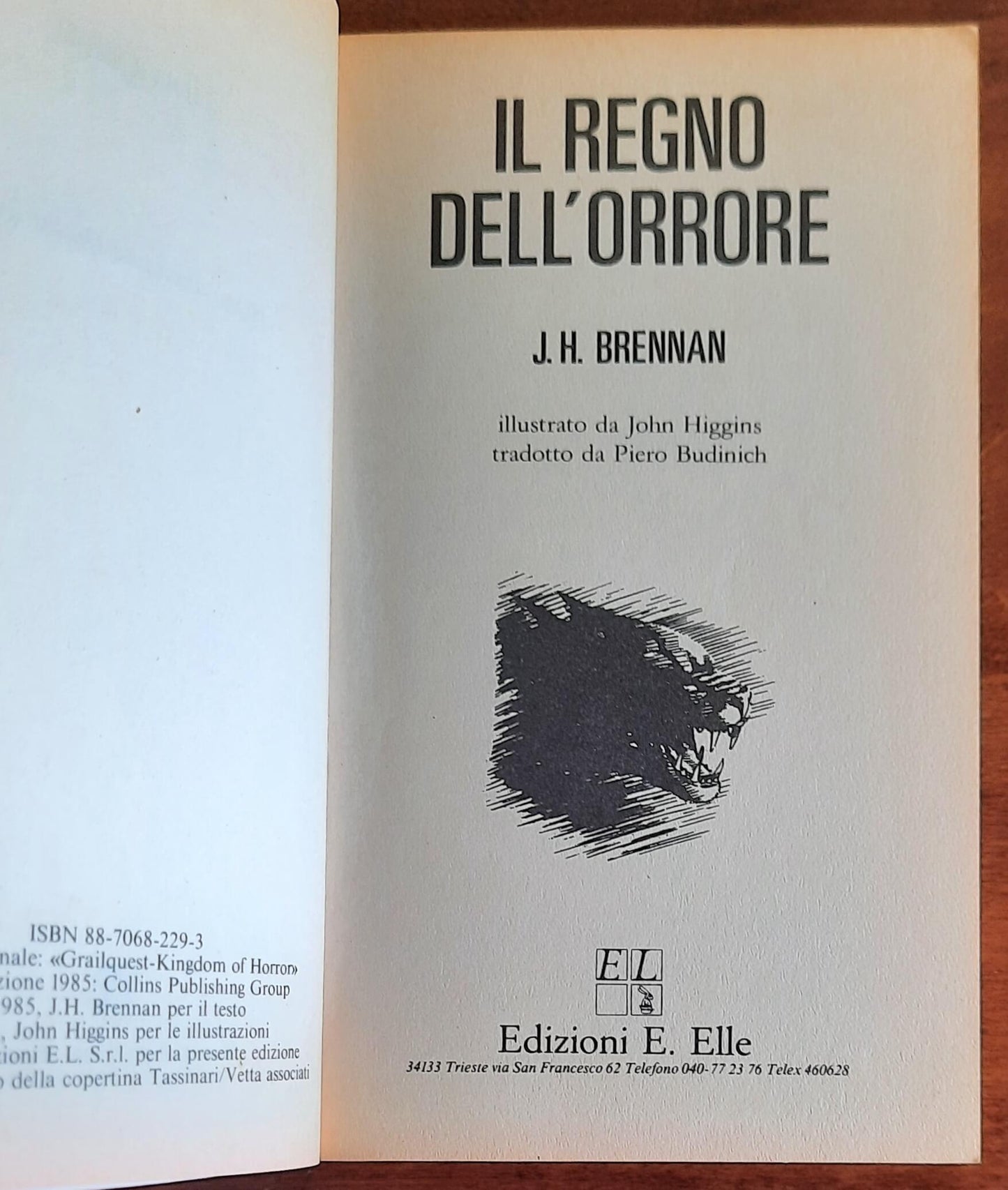 Librogame: Il regno dell’orrore (Alla corte di re Artù) - 1990