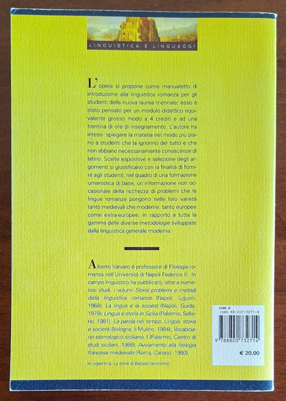 Linguistica romanza. Corso introduttivo - Alberto Varvaro - Liguori Editore