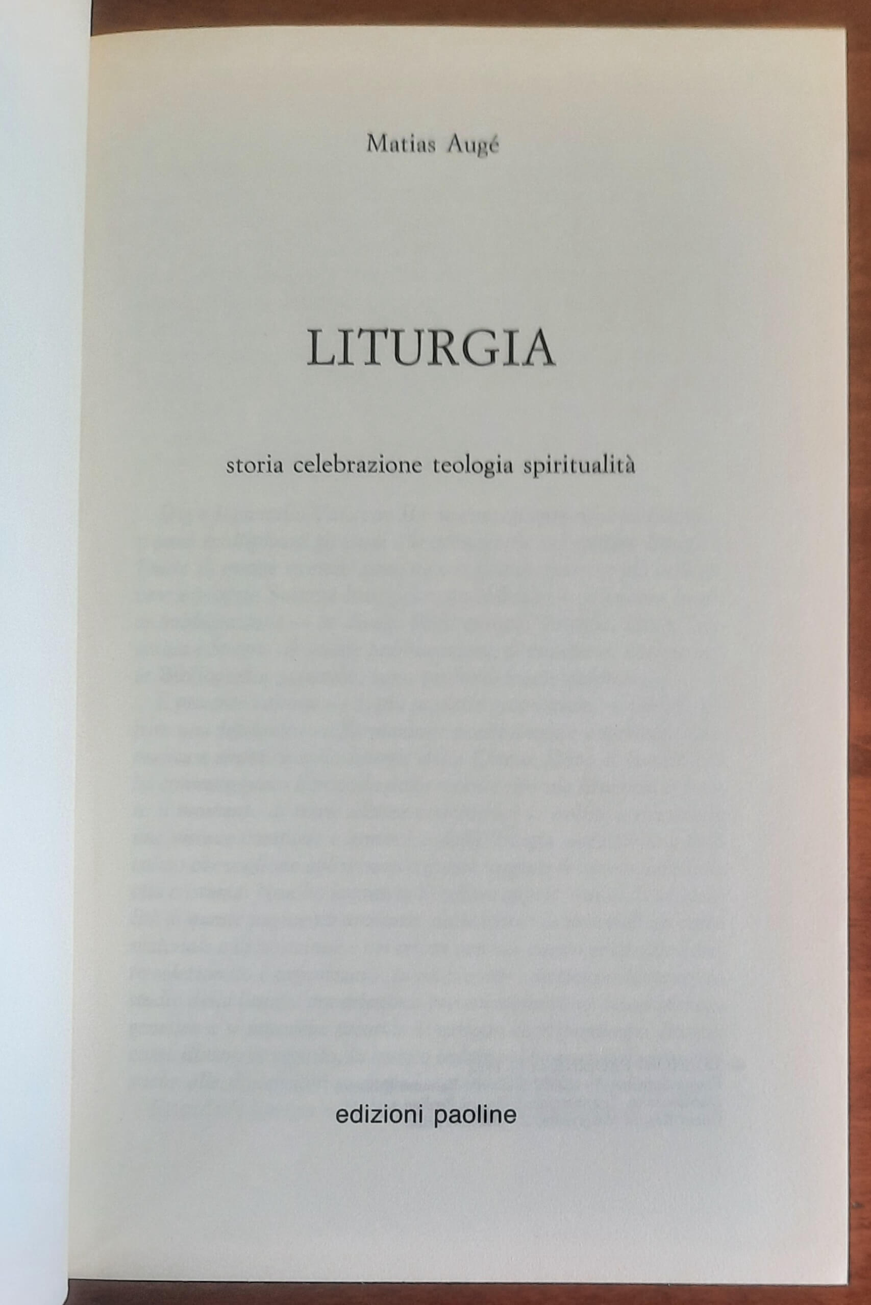 Liturgia. Storia, celebrazione, teologia, spiritualità - Edizioni Paoline