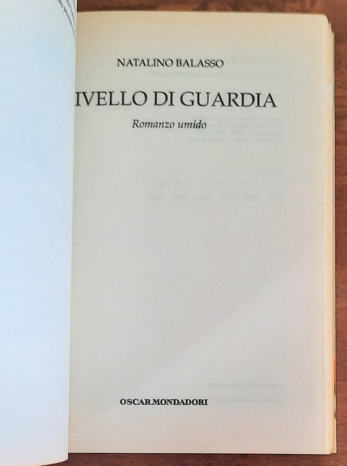 Livello di guardia ( con AUTOGRAFO )