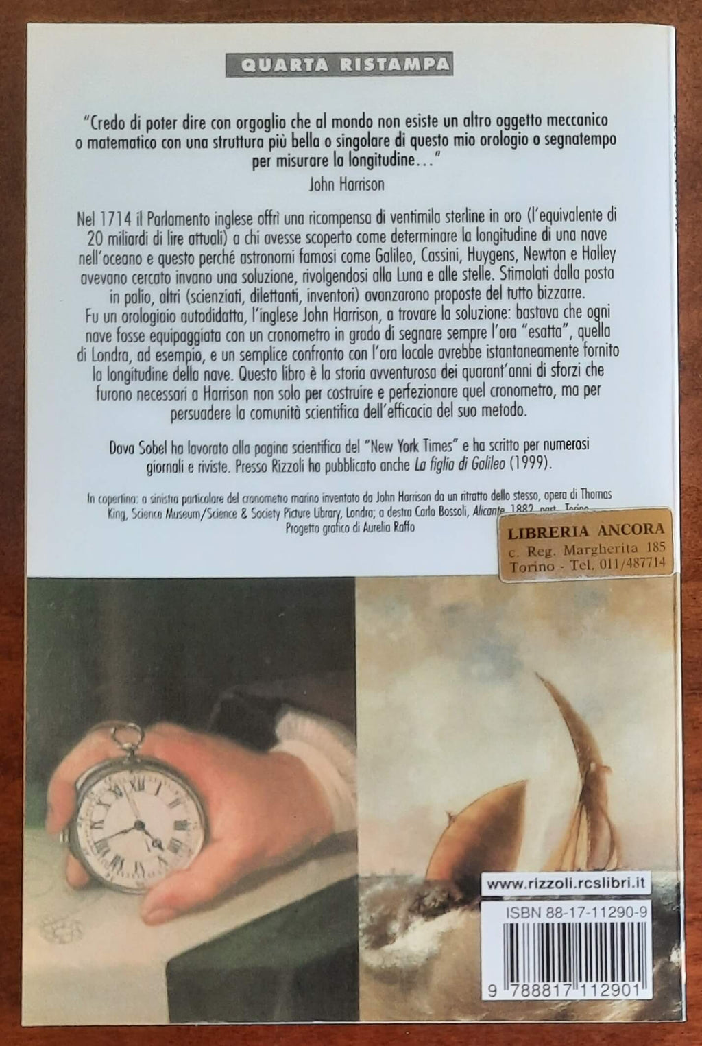 Longitudine. La vera storia della scoperta avventurosa che ha cambiato l’arte della navigazione - B.U.R