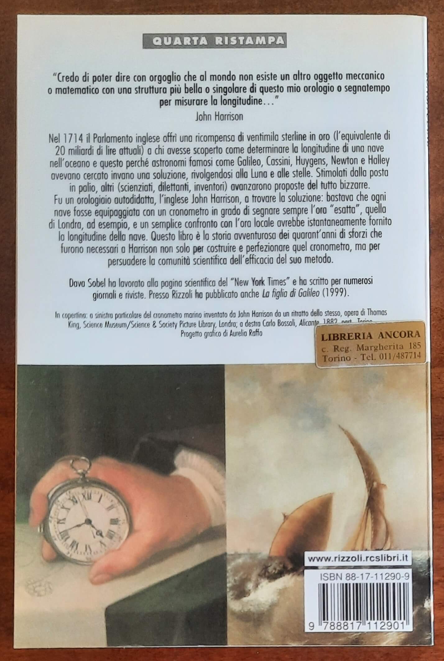 Longitudine. La vera storia della scoperta avventurosa che ha cambiato l’arte della navigazione - B.U.R