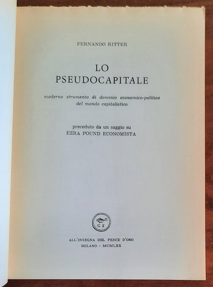 Lo pseudocapitale moderno strumento di dominio economico-politico del mondo capitalistico