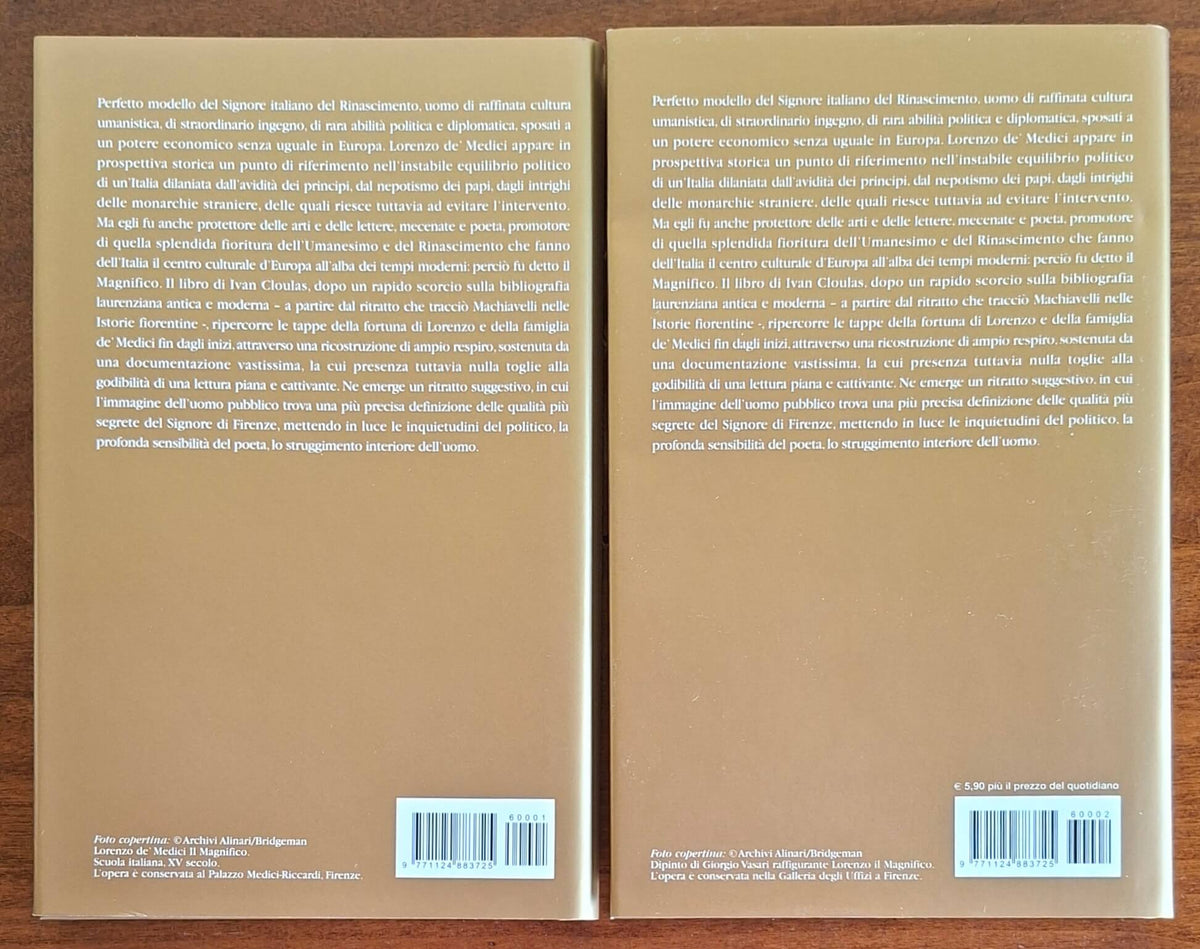 Lorenzo il Magnifico - 2 vol. - Il Giornale - Biblioteca Storica
