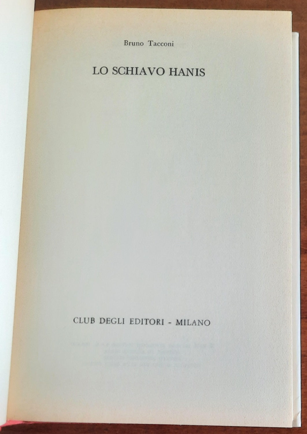 Lo schiavo Hanis