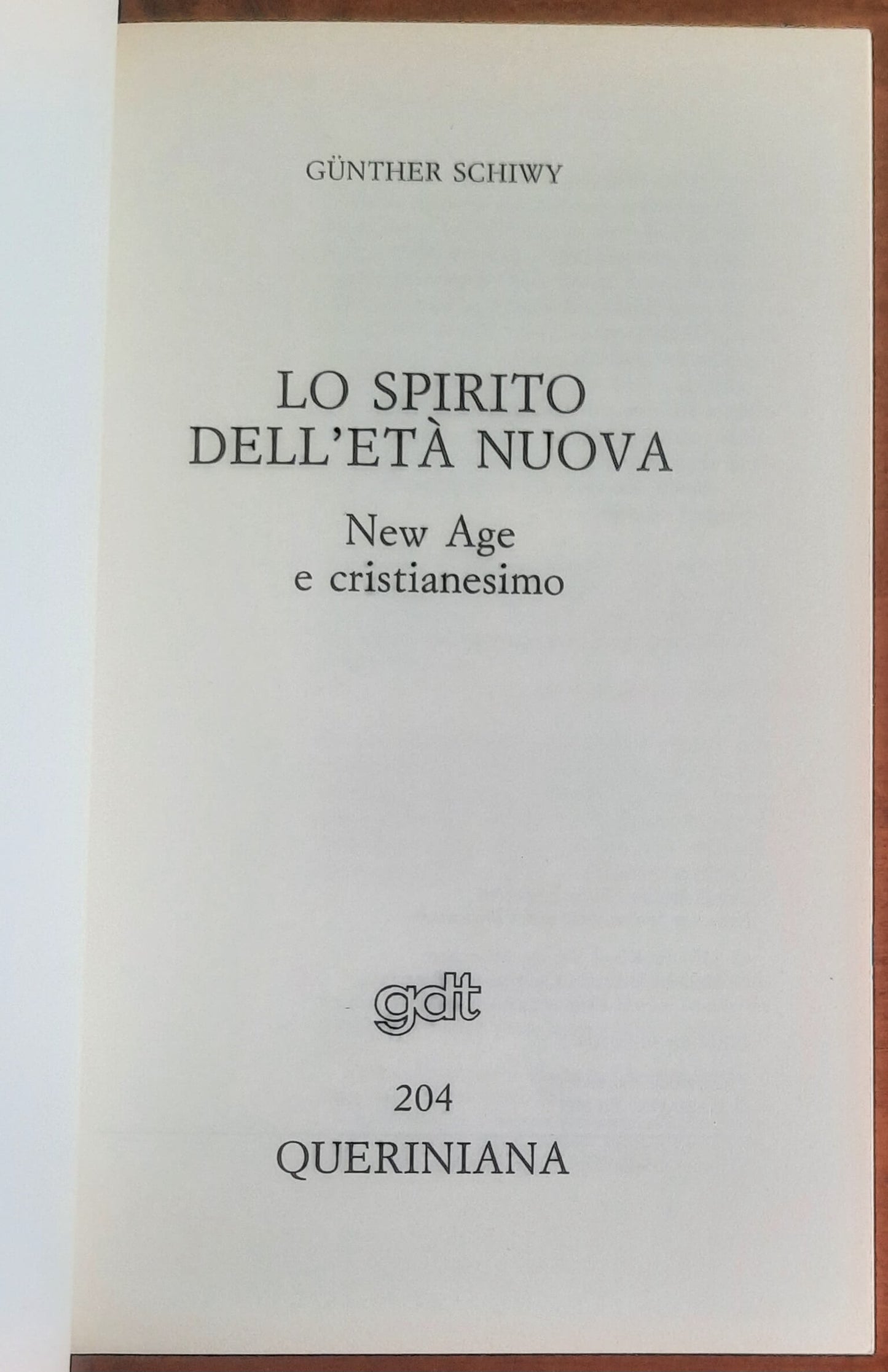 Lo spirito dell’Età Nuova. New Age e cristianesimo