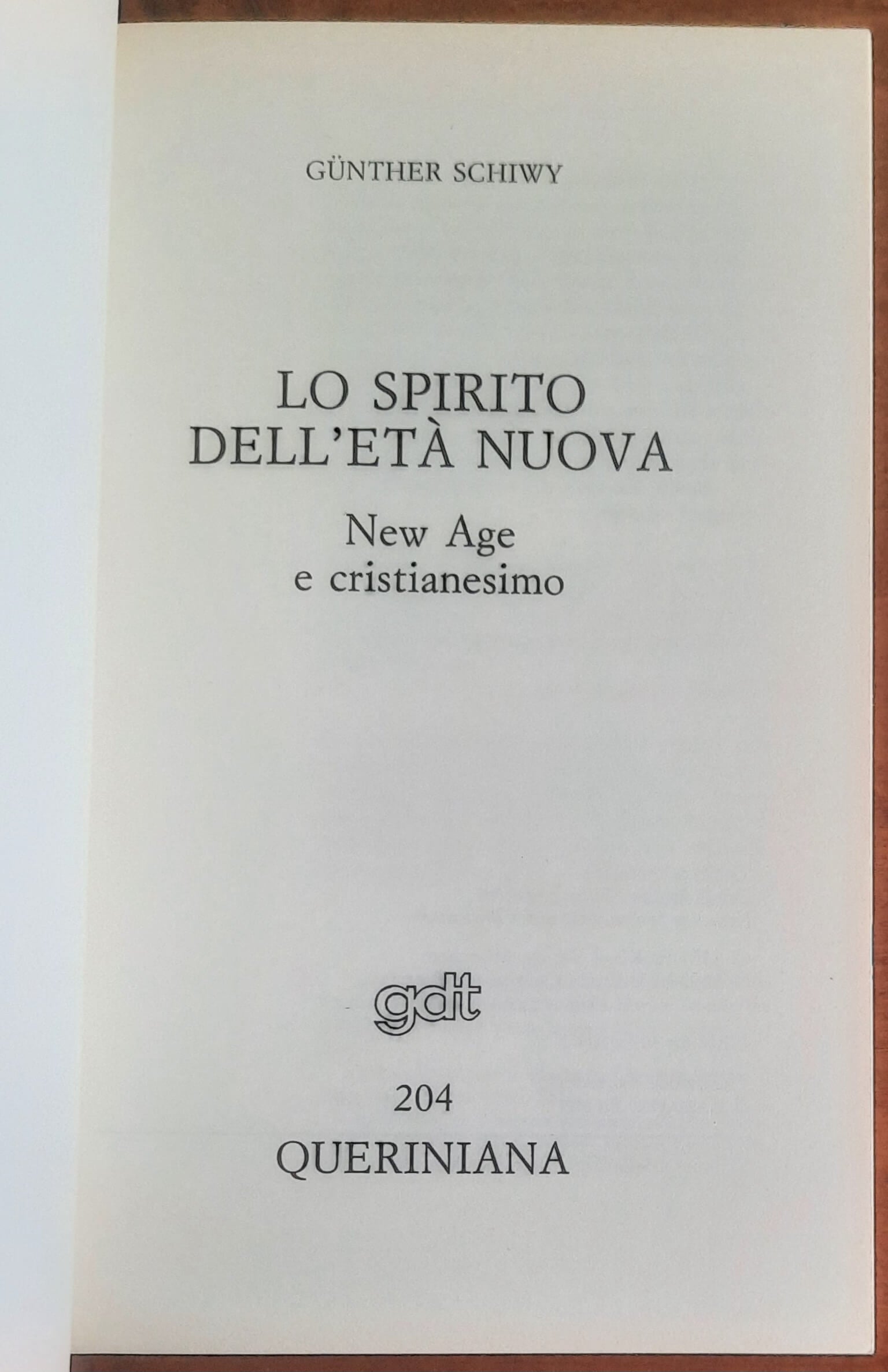 Lo spirito dell’Età Nuova. New Age e cristianesimo