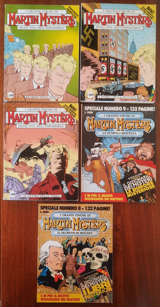 Lotto 5 fumetti I Grandi Enigmi di Martin Mystere - Sergio Bonelli Editore