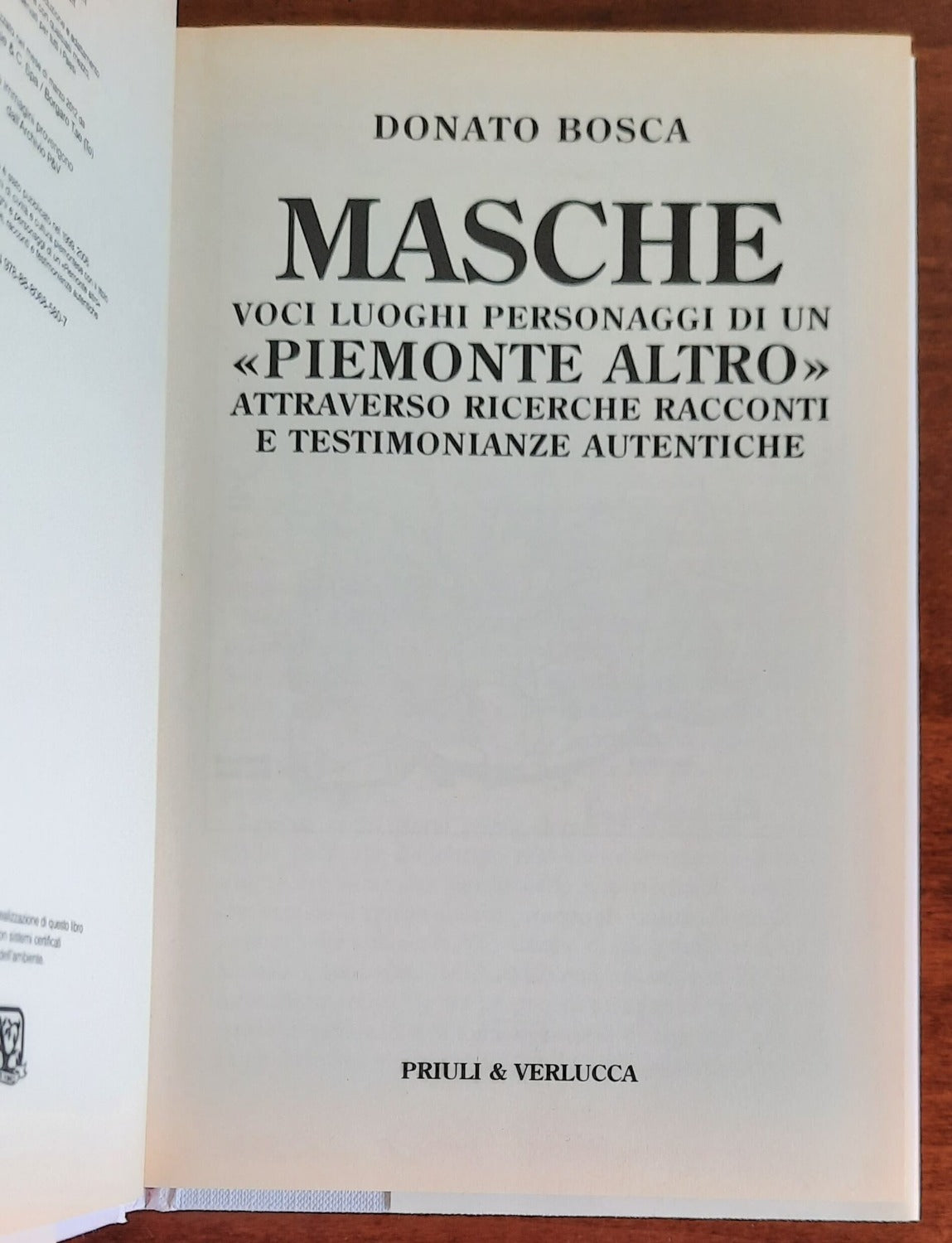 Masche. Voci luoghi personaggi di un «Piemonte altro». Attraverso ricerche racconti e testimonianze autentiche