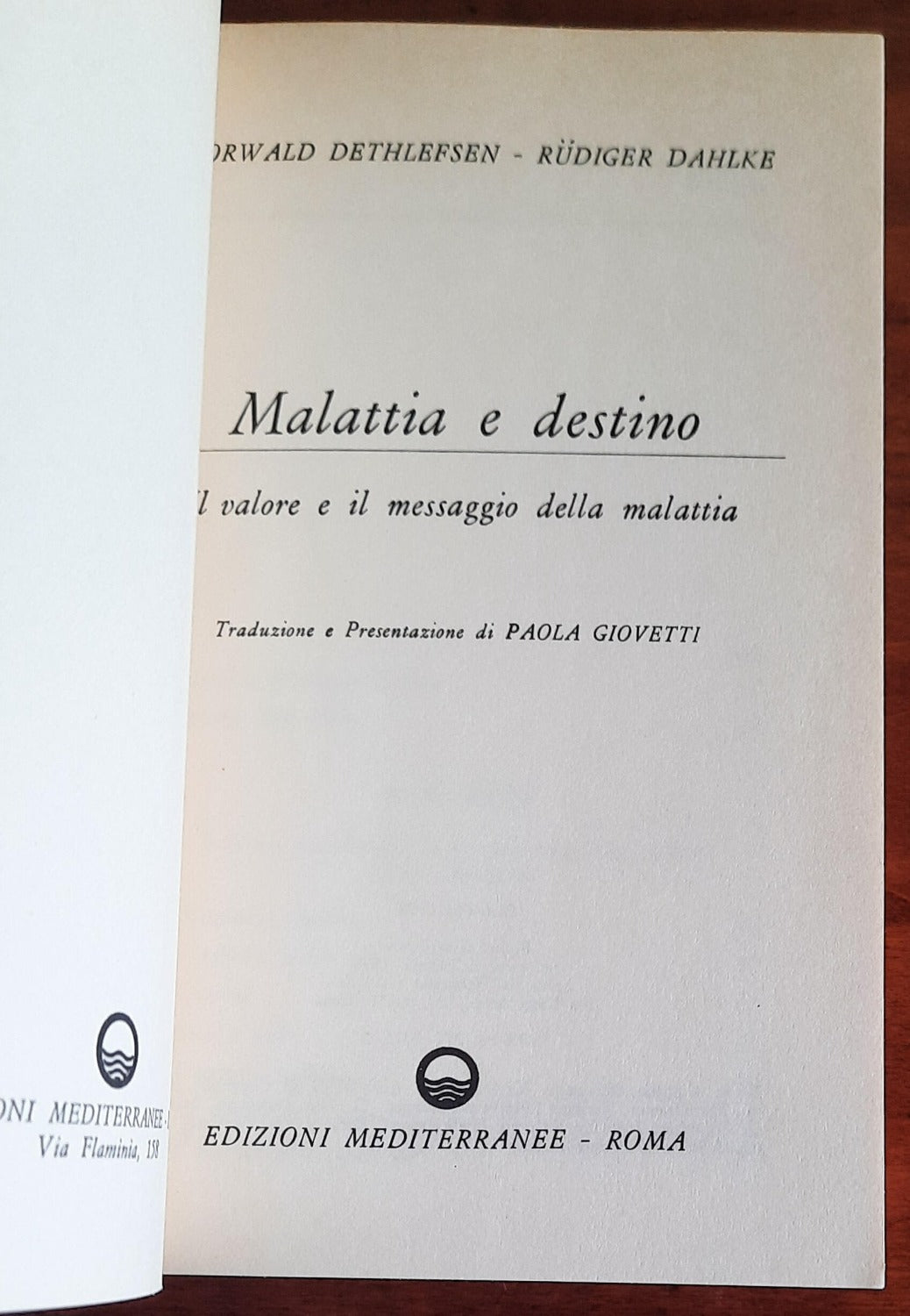 Malattia e destino. Il valore e il messaggio della malattia