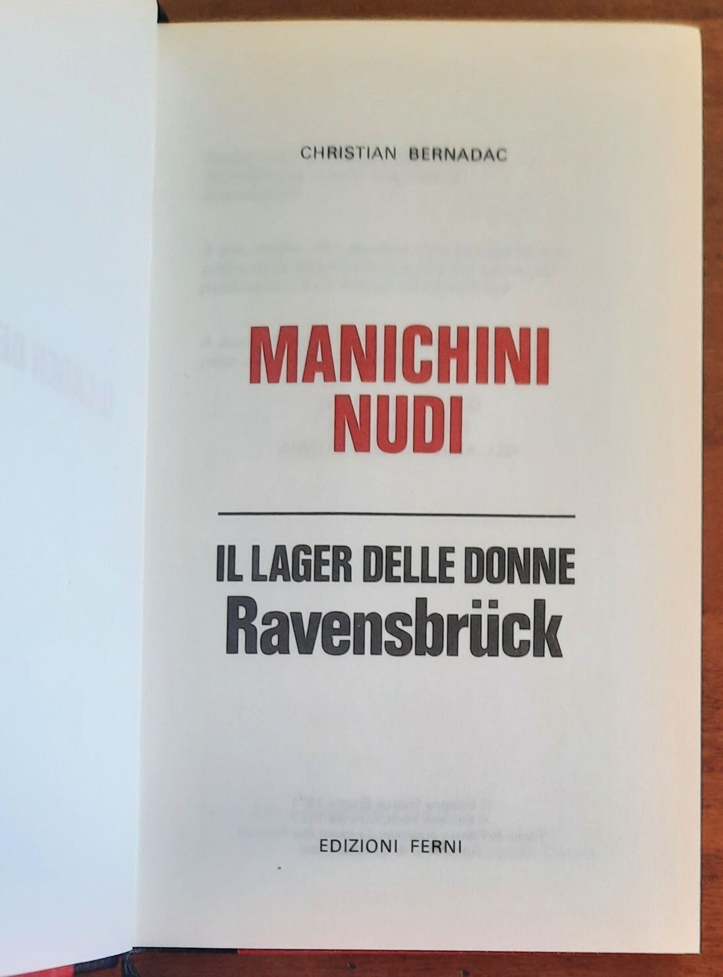 Manichini nudi. Il lager delle donne. Ravensbruck - Edizioni Ferni