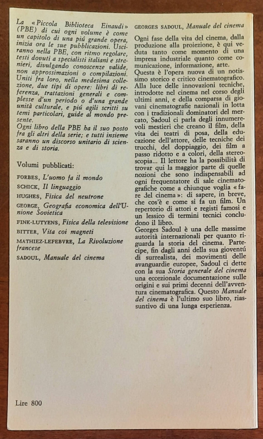Manuale del cinema. Tecnica, industria e organizzazione del film