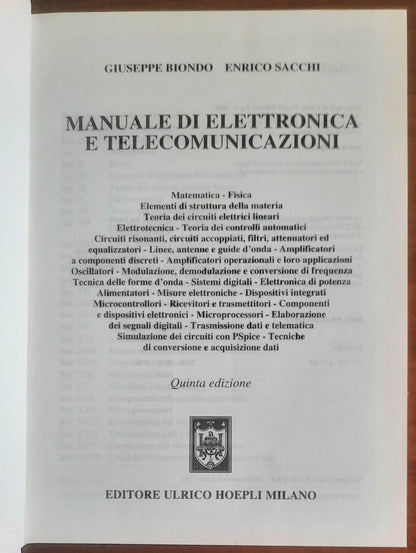 Manuale di elettronica e telecomunicazioni - con CD-Rom - Hoepli