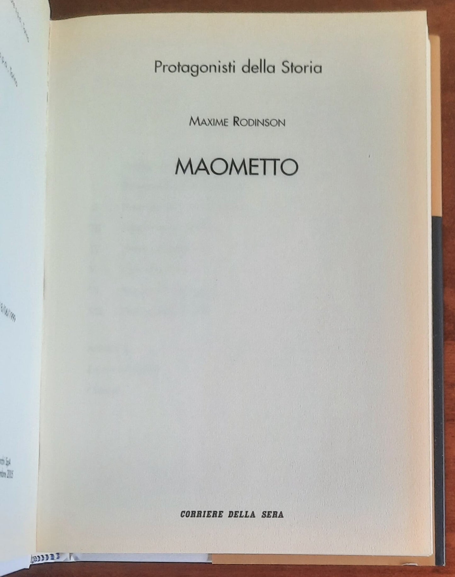 Maometto - Corriere Della Sera - Protagonisti della Storia