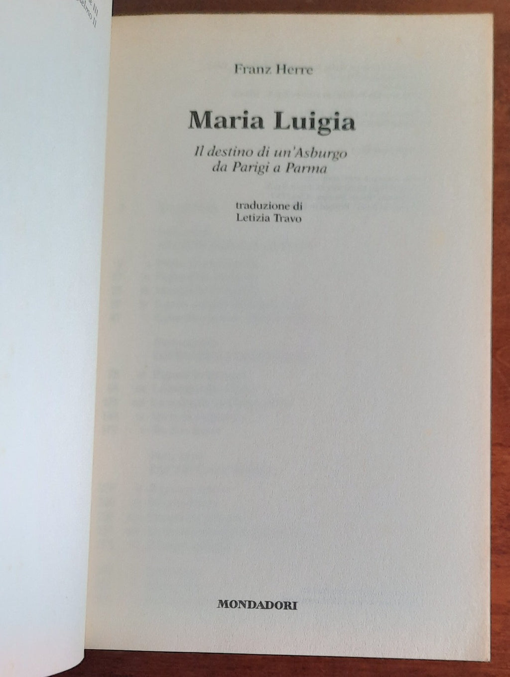 Maria Luigia. Il destino di un’Asburgo da Parigi a Parma - Libreria Biellese