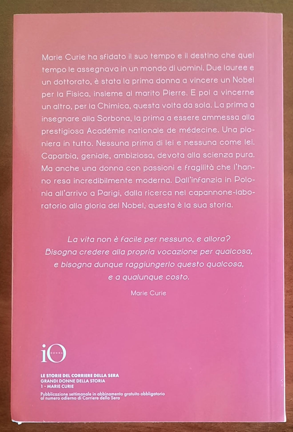 Marie Curie - di Stefania Podda - Corriere Della Sera - Libreria Biellese