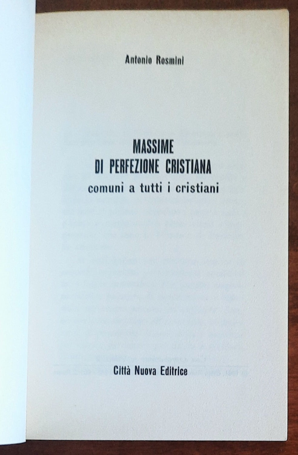 Massime di perfezione cristiana - di Antonio Rosmini