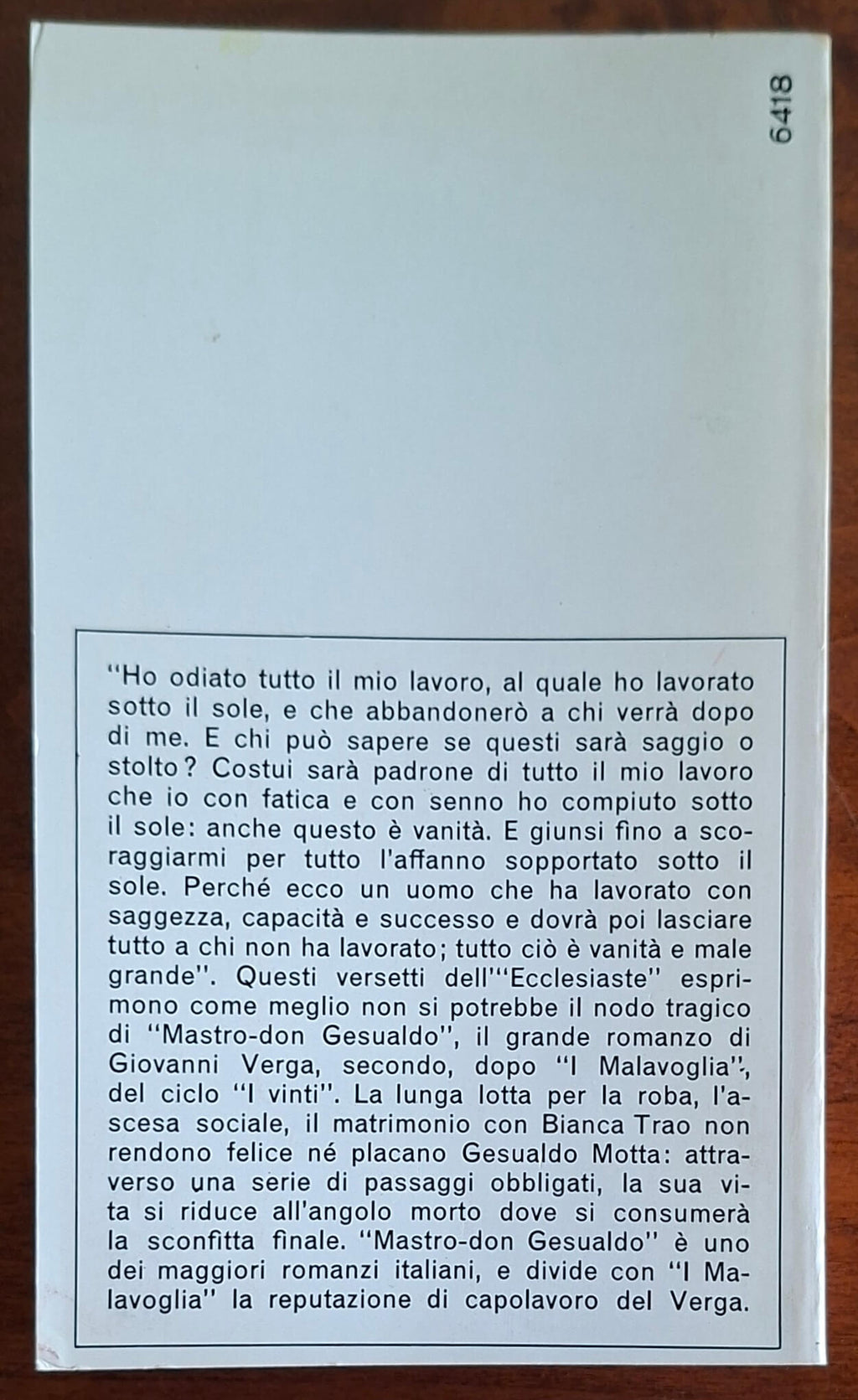 Mastro Don Gesualdo - Giovanni Verga - Mondadori Oscar