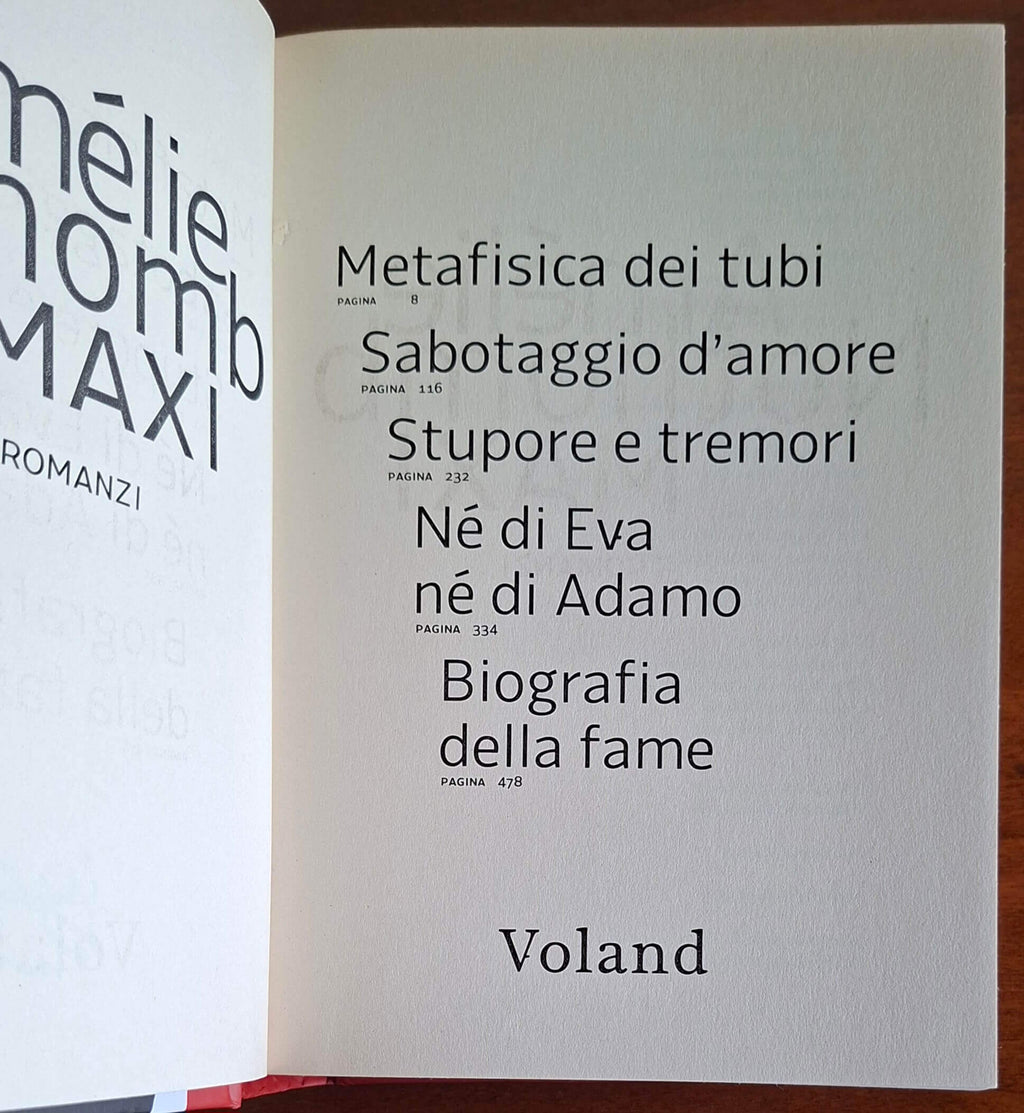 Maxi - Amelie Nothomb - Voland