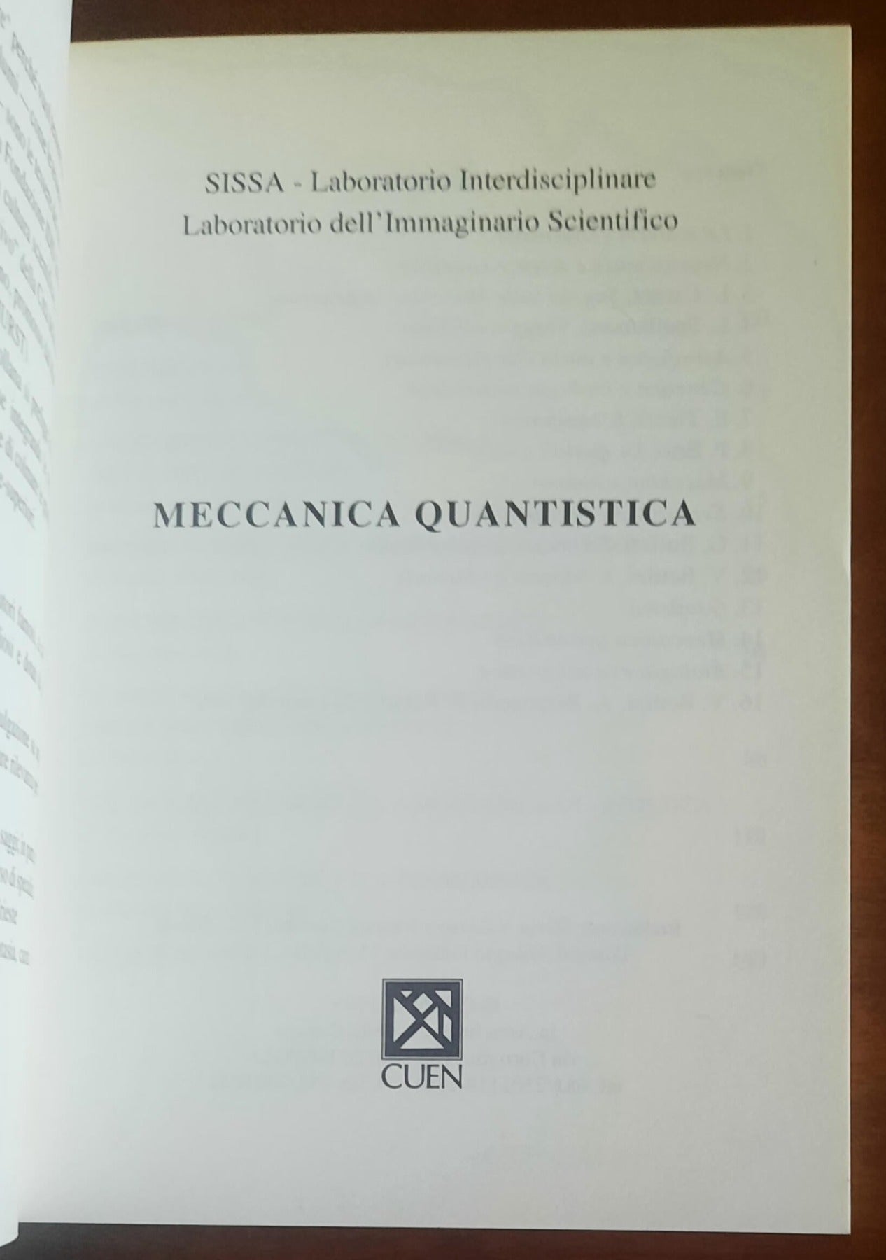 Meccanica quantistica - Tessere quaderni di divulgazione