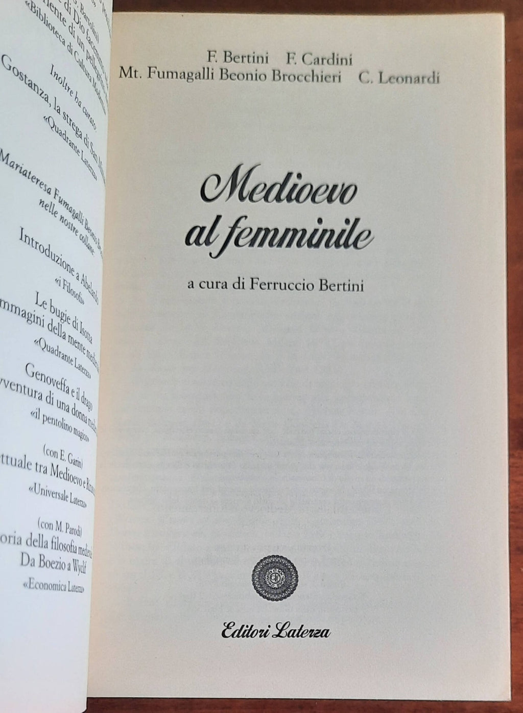 Medioevo al femminile - Laterza