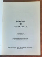 Memorie di Suor Lucia - di Padre Lugi Kondor