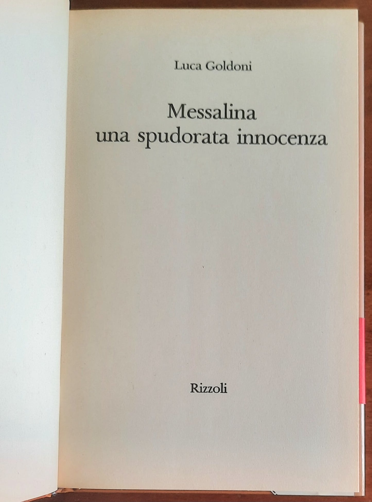 Messalina una spudorata innocenza - Rizzoli