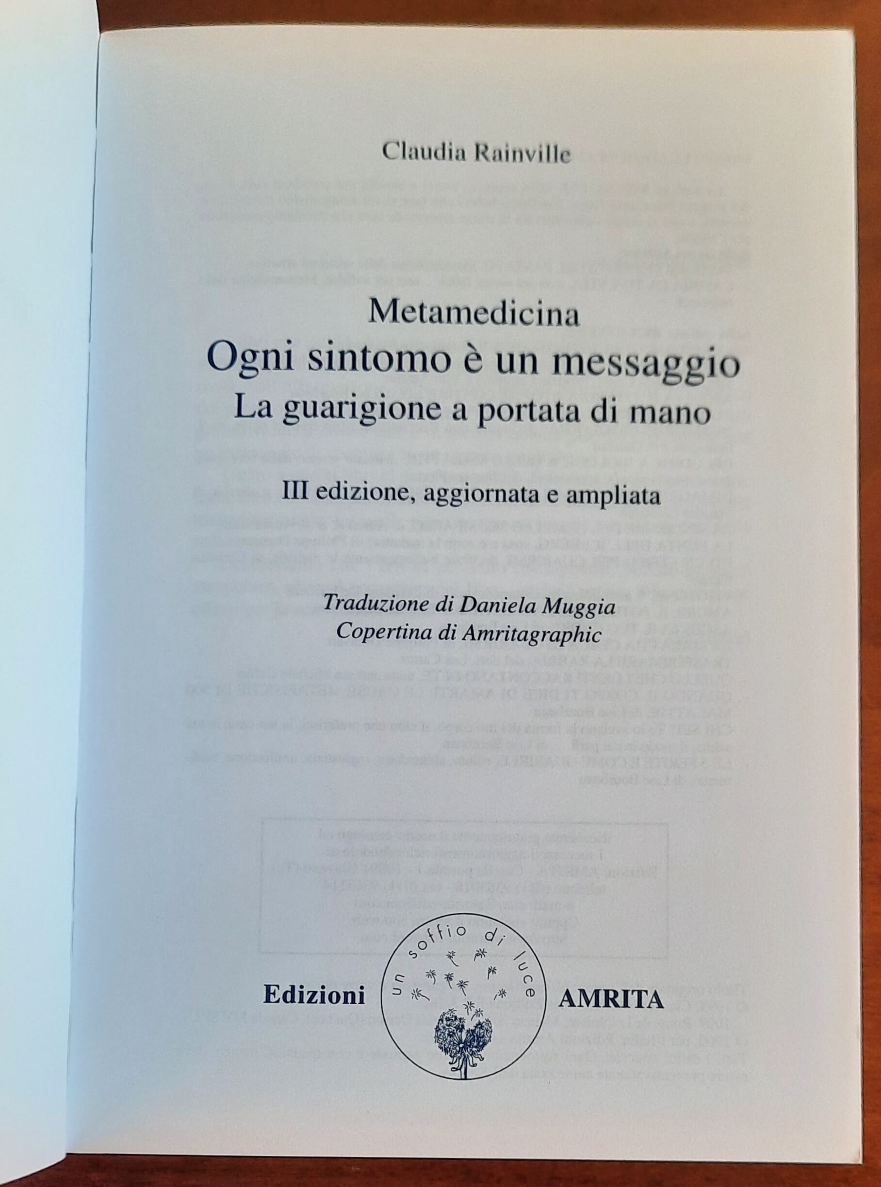 Metamedicina. Ogni sintomo è un messaggio. La guarigione a portata di mano