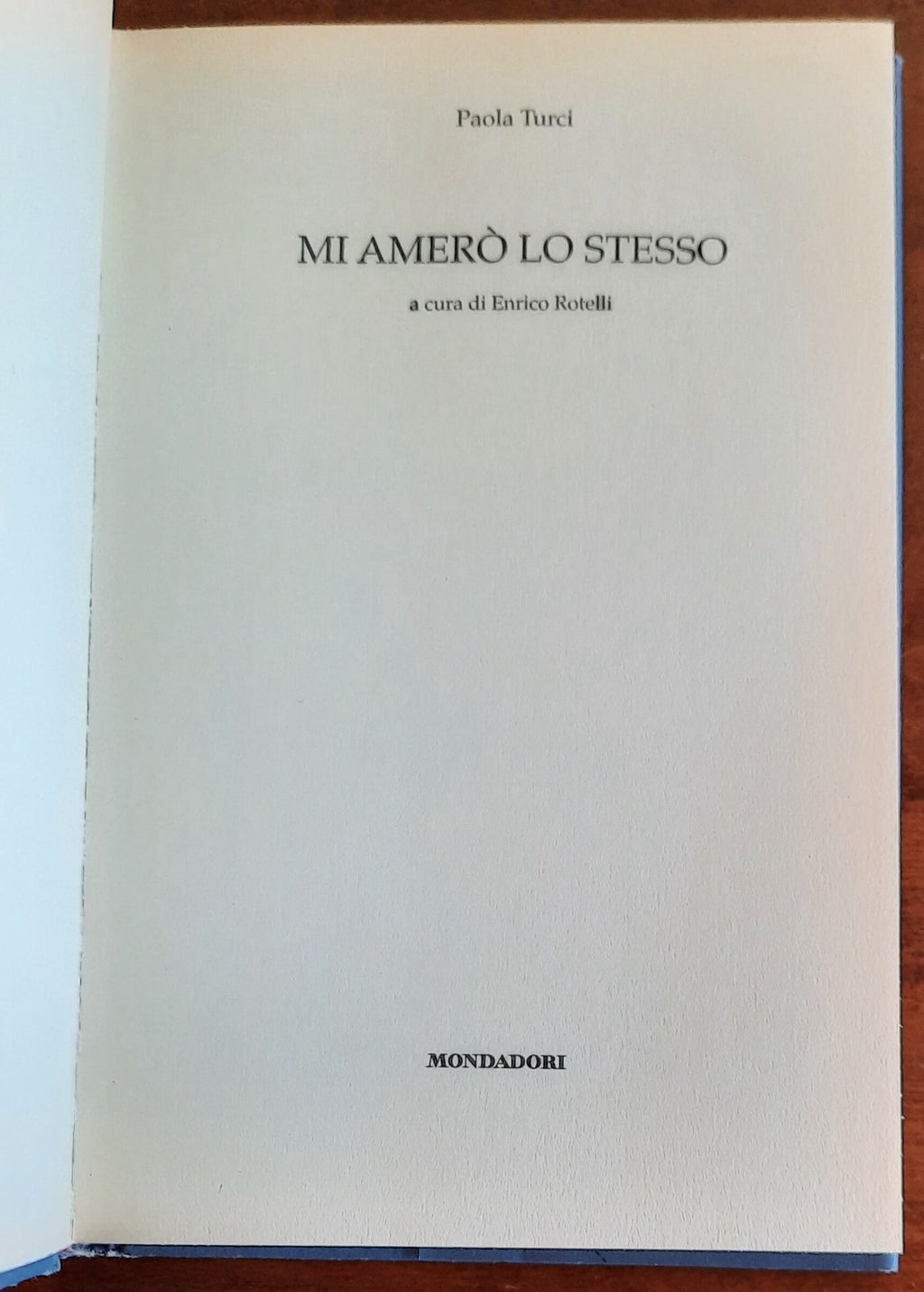 Mi amero' lo stesso - di Paola Turci