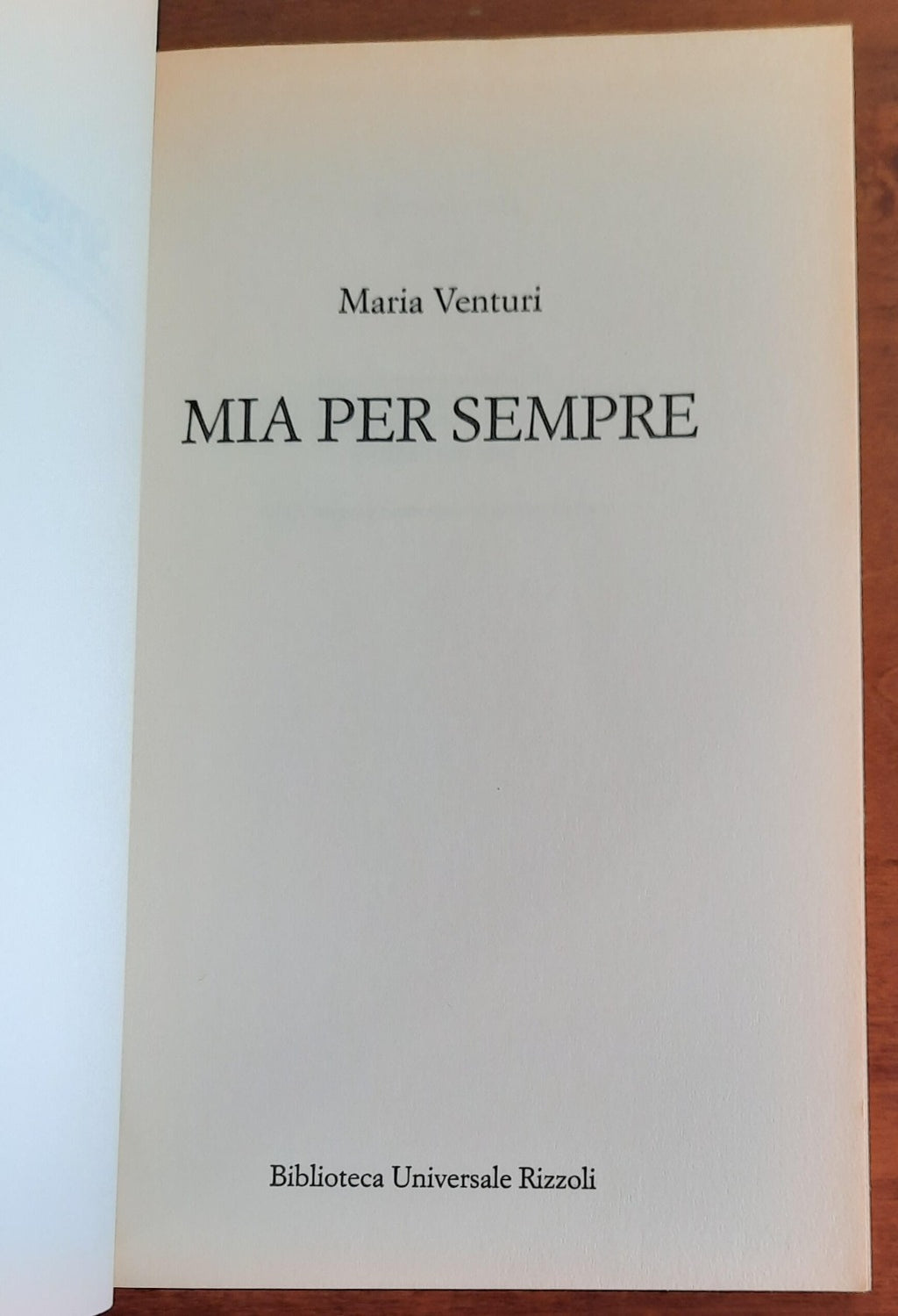 Mia per sempre - di Maria Venturi - Libreria Biellese