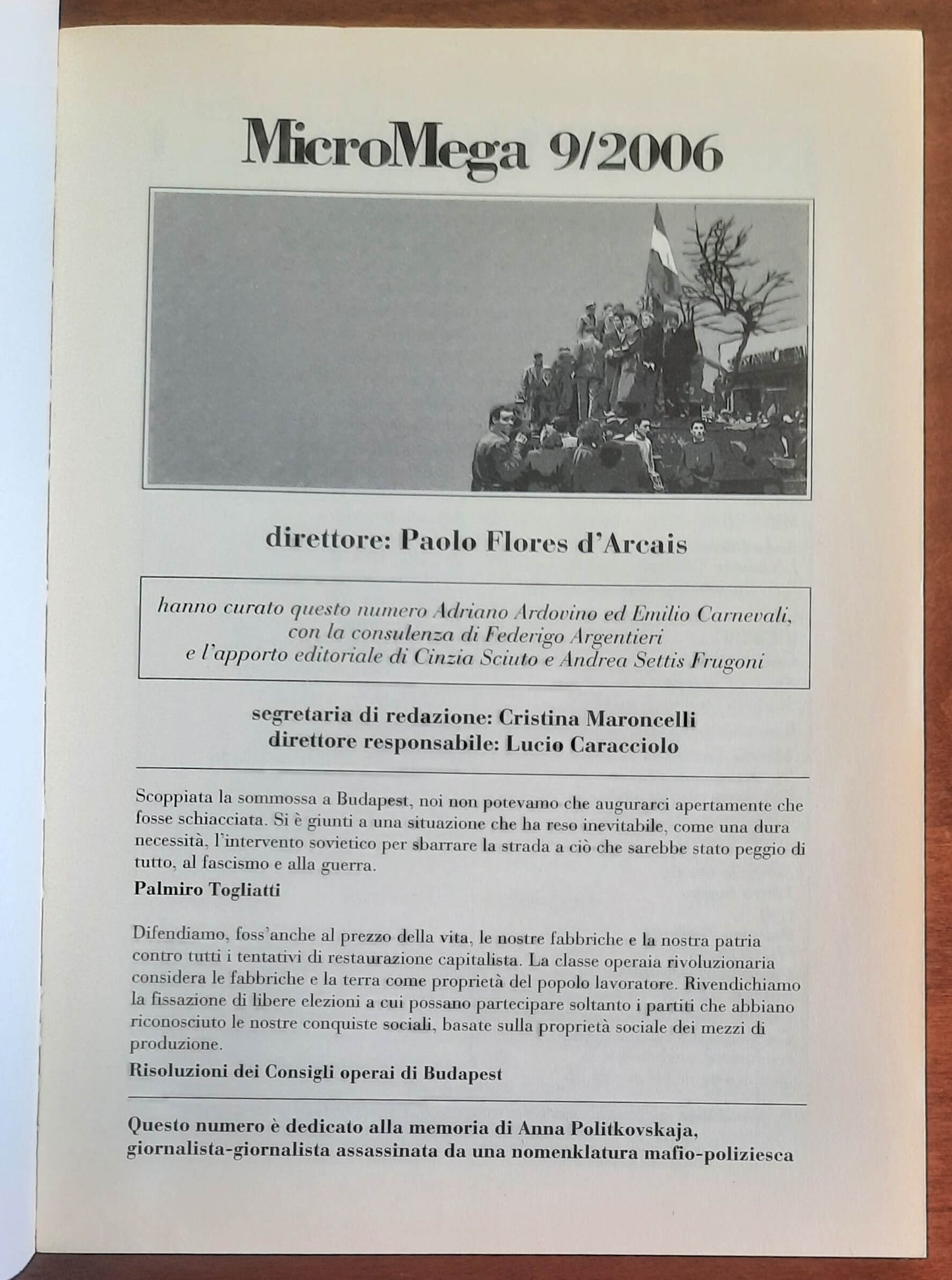 Micro Mega n. 09 - 2006 - L’indimenticabile ’56