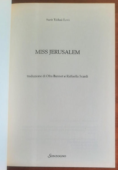 Miss Jerusalem - di Sarit Yishai-Levi - Sonzogno