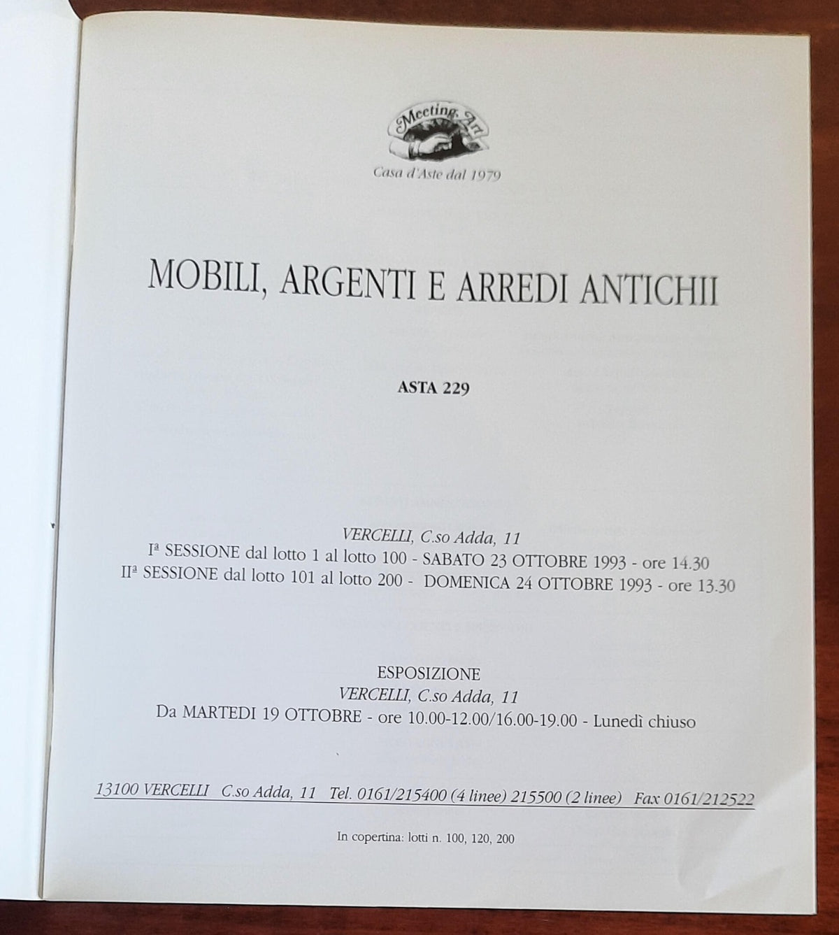 Mobili, argenti e arredi antichi