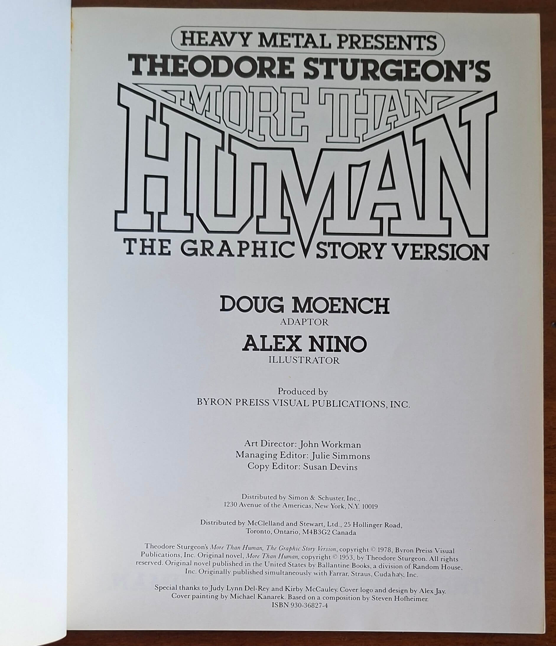 More than human. The graphic story version - Theodore Sturgeon's