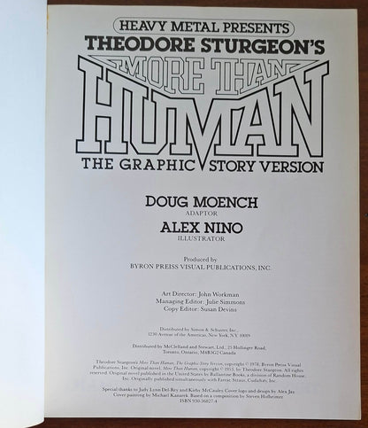 More than human. The graphic story version - Theodore Sturgeon's