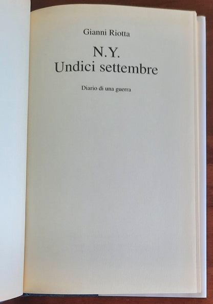 N.Y. Undici settembre. Diario di una guerra