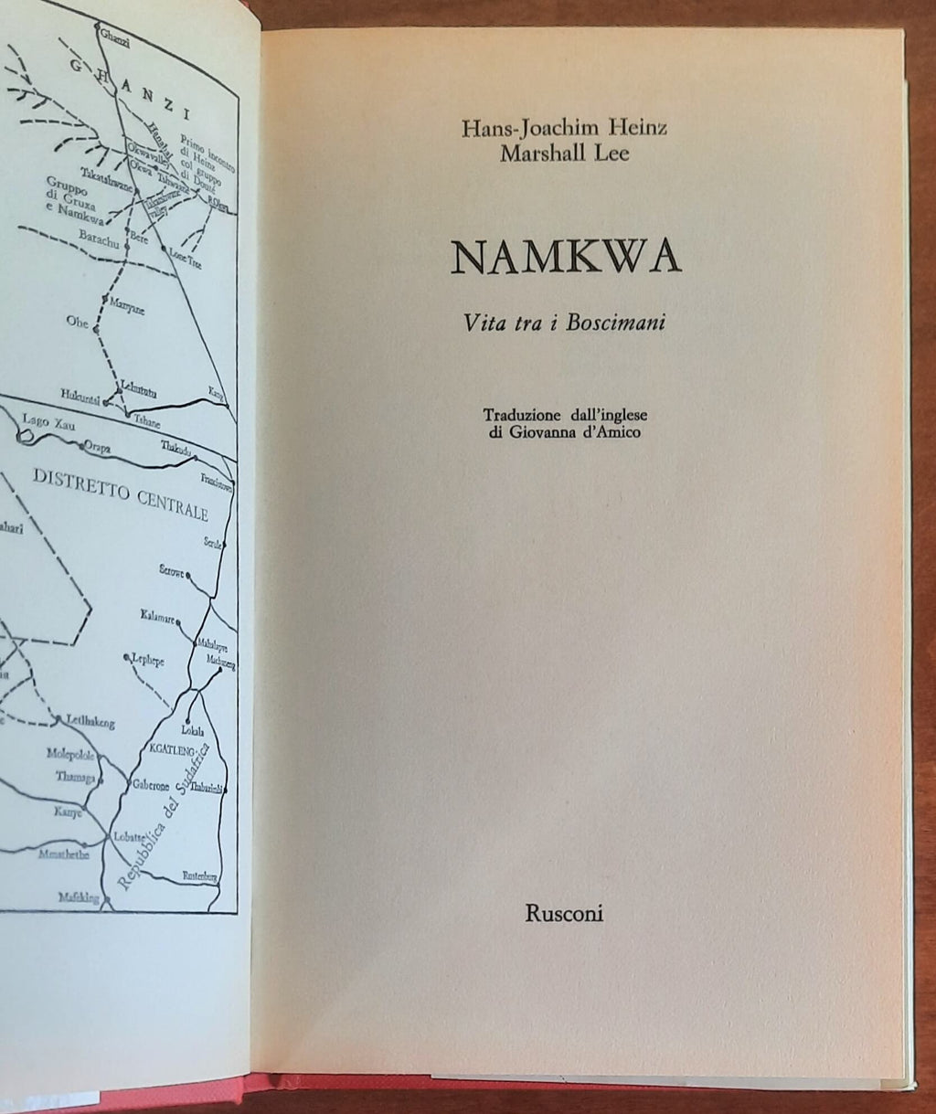 Namkwa. Vita tra i Boscimani - Rusconi