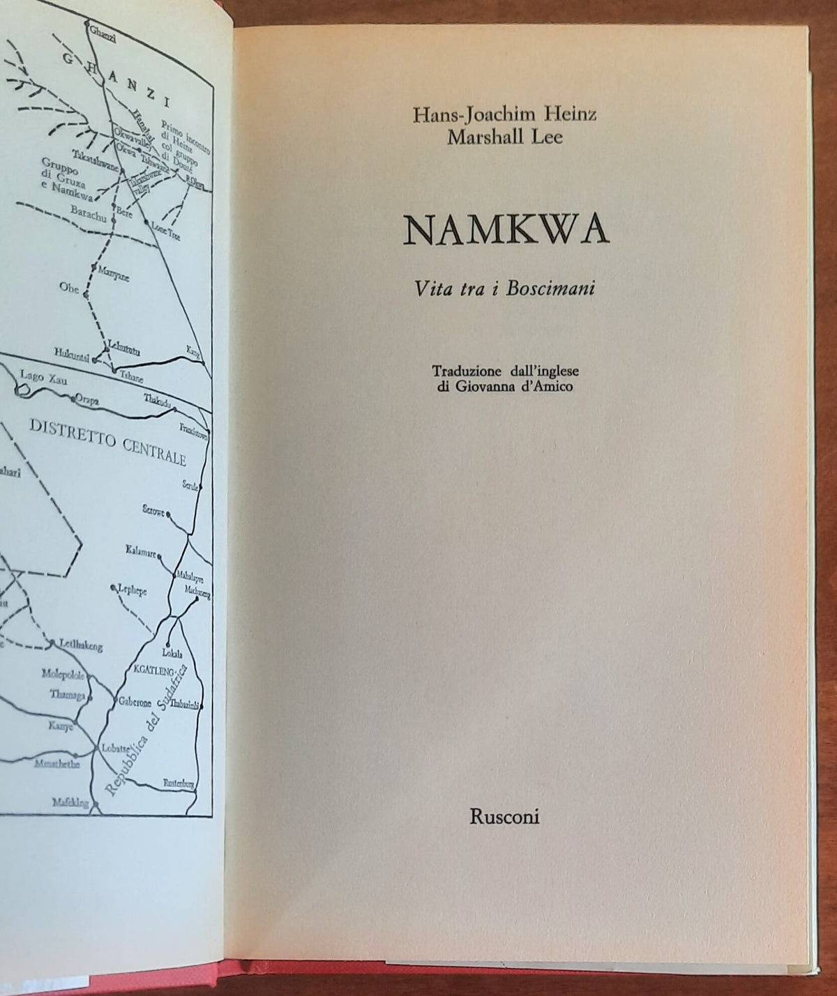 Namkwa. Vita tra i Boscimani - Rusconi