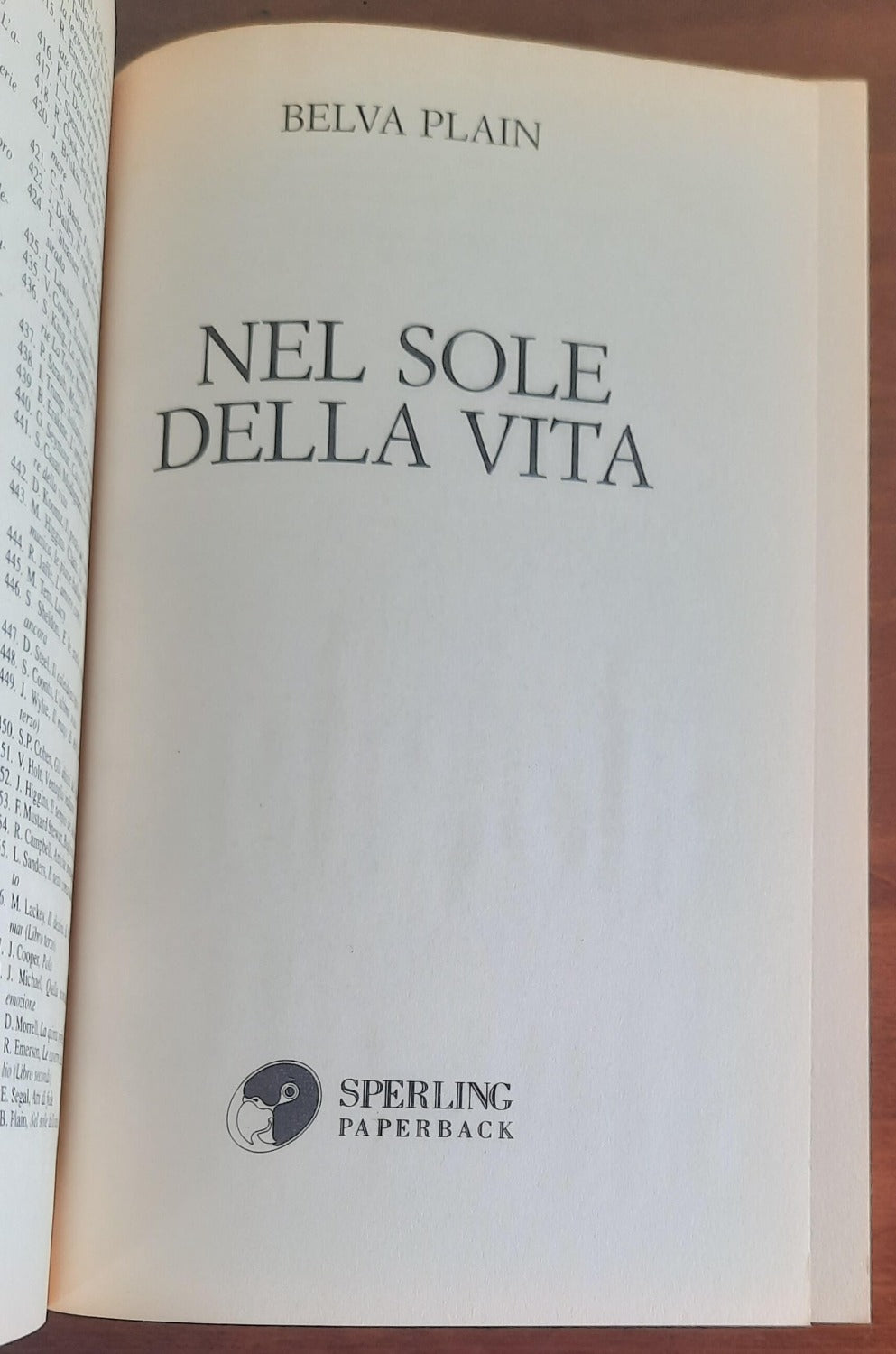 Nel sole della vita - di Belva Plain - Libreria Biellese