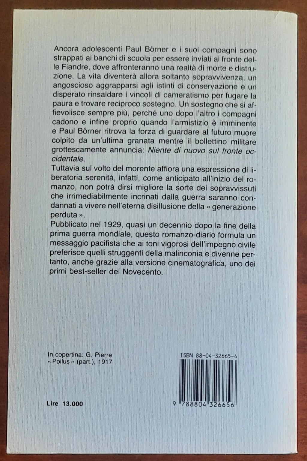 Niente di nuovo sul fronte occidentale - Mondadori Oscar