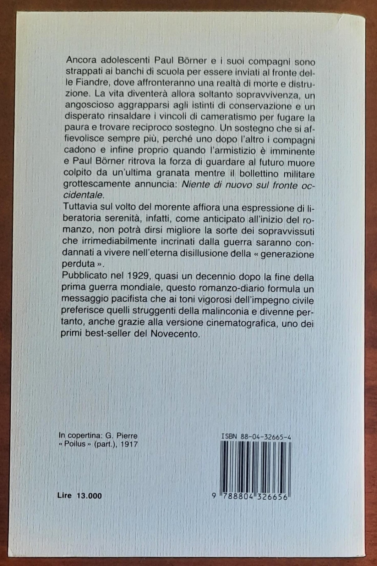 Niente di nuovo sul fronte occidentale - Mondadori Oscar