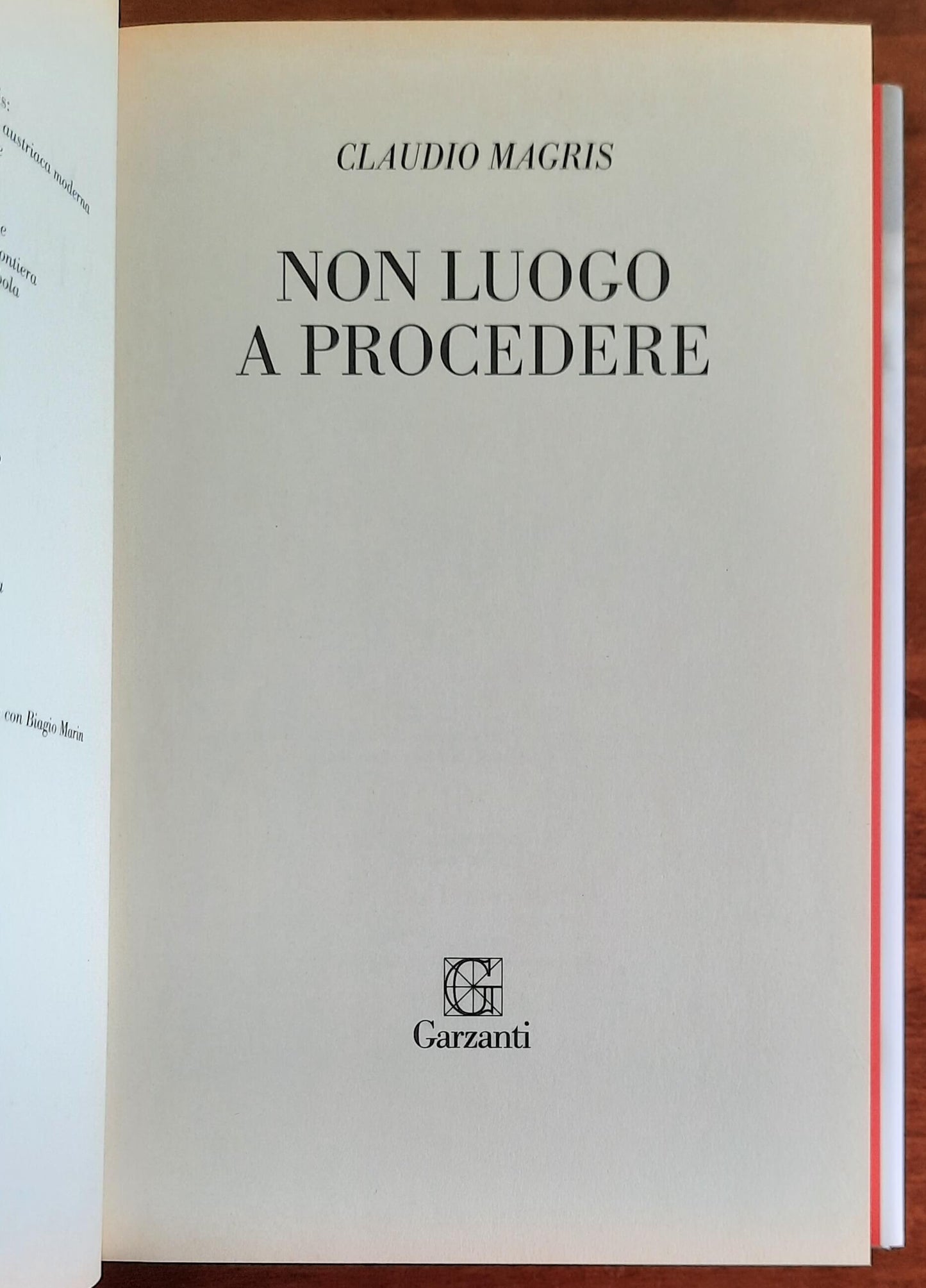 Non luogo a procedere - di Claudio Magris - Garzanti
