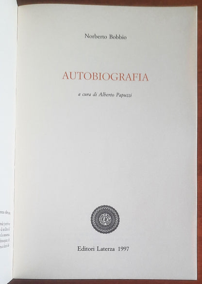 Norberto Bobbio: Autobiografia - Editori Laterza