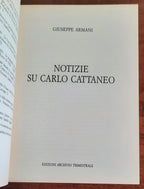 Notizie su Carlo Cattaneo - di Giuseppe Armani