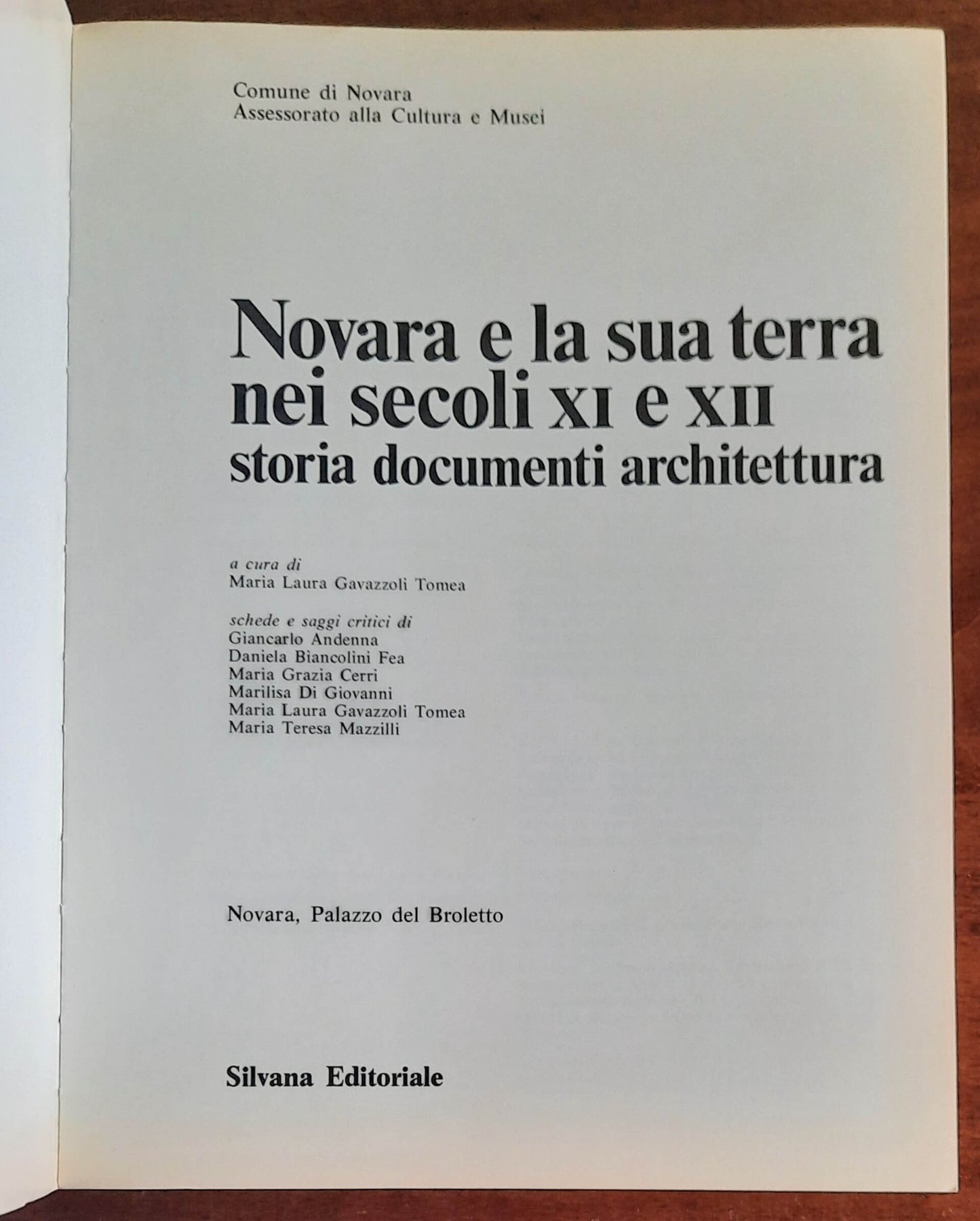 Novara e la sua terra nei secoli XI e XII. Storia, documenti, architettura