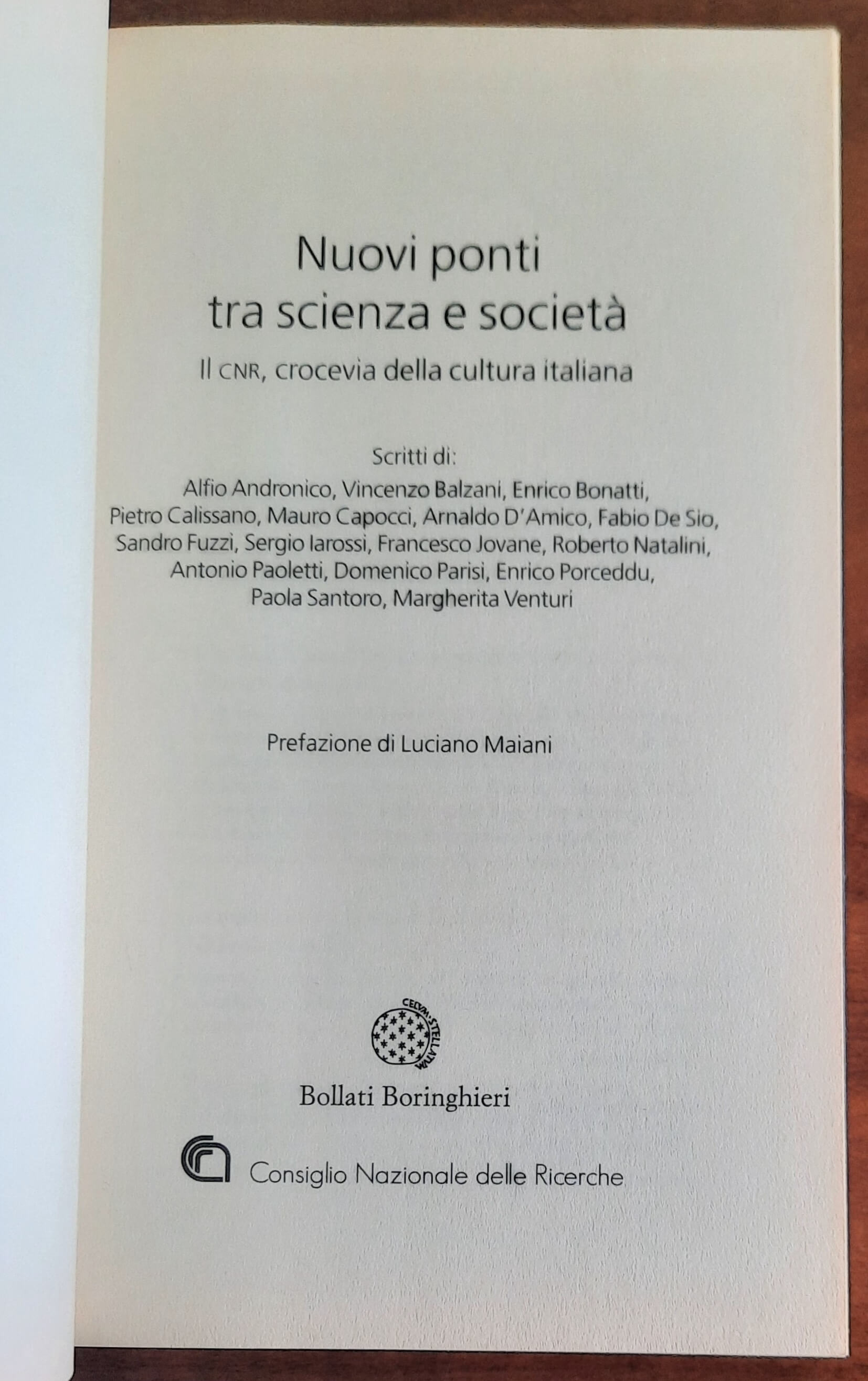 Nuovi ponti tra scienza e società. Il CNR, crocevia della cultura italiana