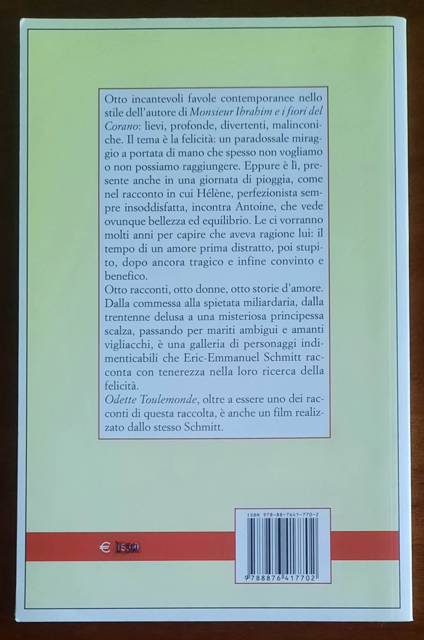 Odette Toulemonde - di Eric-Emmanuel Schmitt - Edizioni E/o
