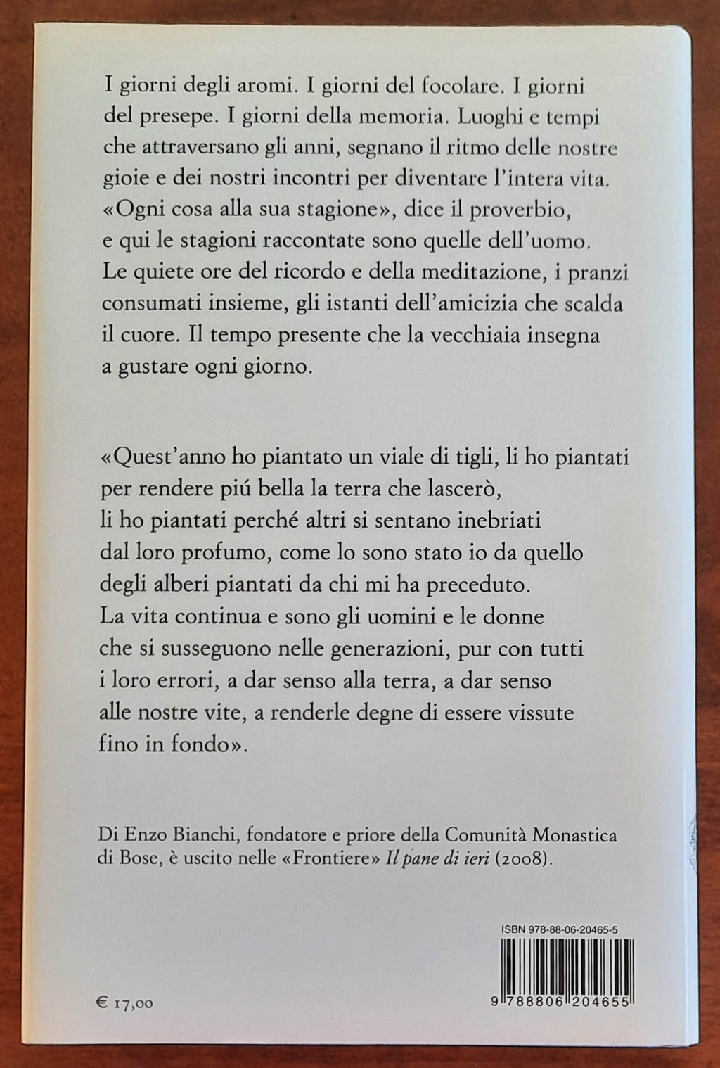 Ogni cosa alla sua stagione - di Enzo Bianchi - Einaudi