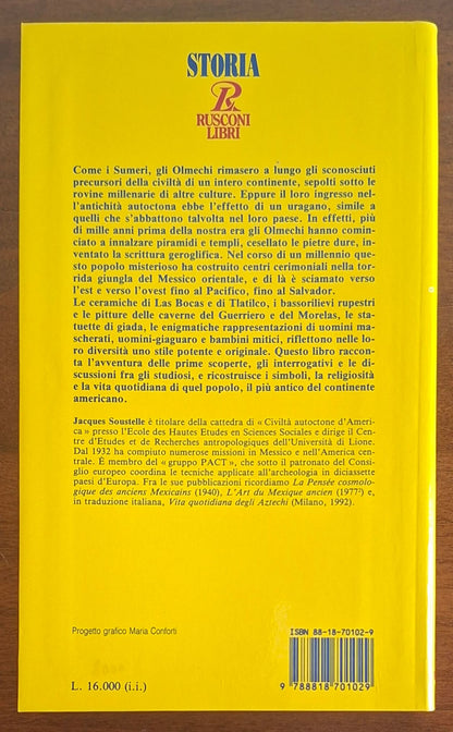Olmechi. La più antica civiltà del Messico - Jacques Soustelle - Rusconi